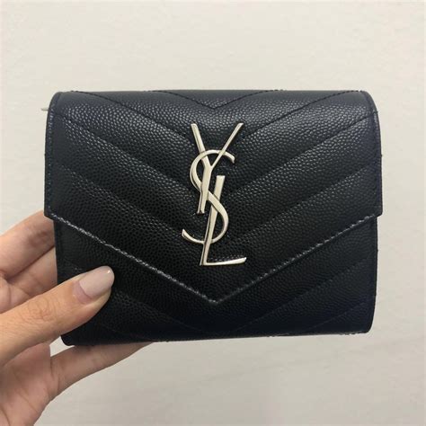 ysl compact wallet|ysl monogram wallet.